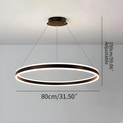 Eloer Circle Layered Living Room Chandelier