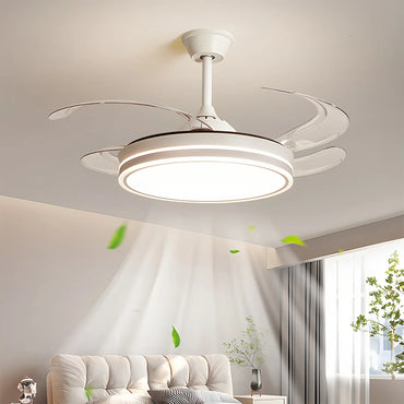 Eloer Modern Ceiling Fan with LED Light & Remote Control