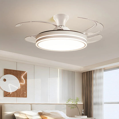 Eloer Modern Ceiling Fan with LED Light & Remote Control