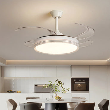 Eloer Modern LED Ceiling Fan Lights with Remote Control