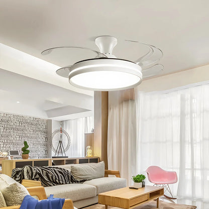 Eloer Modern Silent Remote Control Ceiling Fan with Light