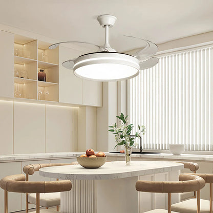 Eloer Modern Silent Remote Control Ceiling Fan with Light