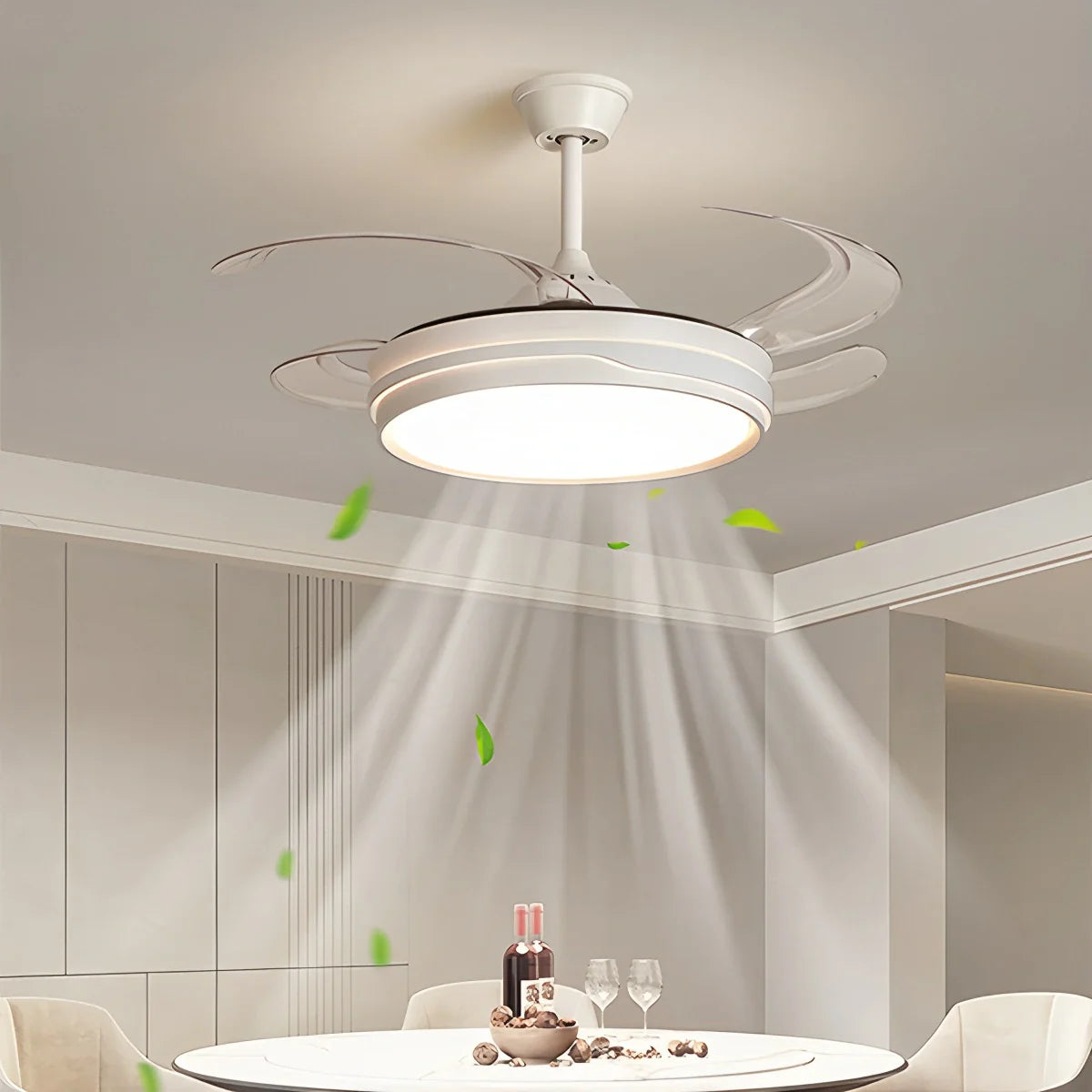 Eloer LED Ceiling Fan Light with Remote Control