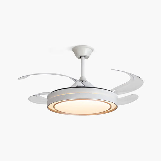 Eloer Modern Round Ceiling Fan Light with Remote Control