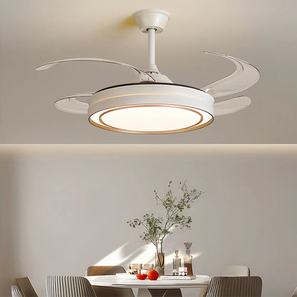 Eloer Modern Round Ceiling Fan Light with Remote Control