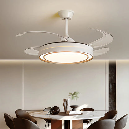 Eloer Modern Round Ceiling Fan Light with Remote Control