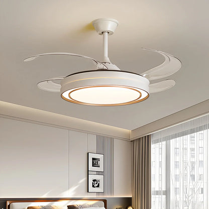 Eloer Modern Round Ceiling Fan Light with Remote Control