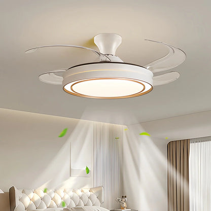 Eloer Modern Round Ceiling Fan Light with Remote Control