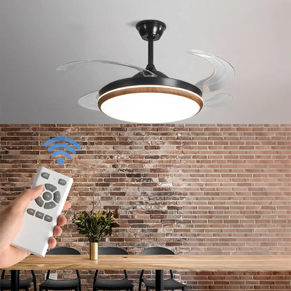 Eloer Retractable Blade Ceiling Fan with Light