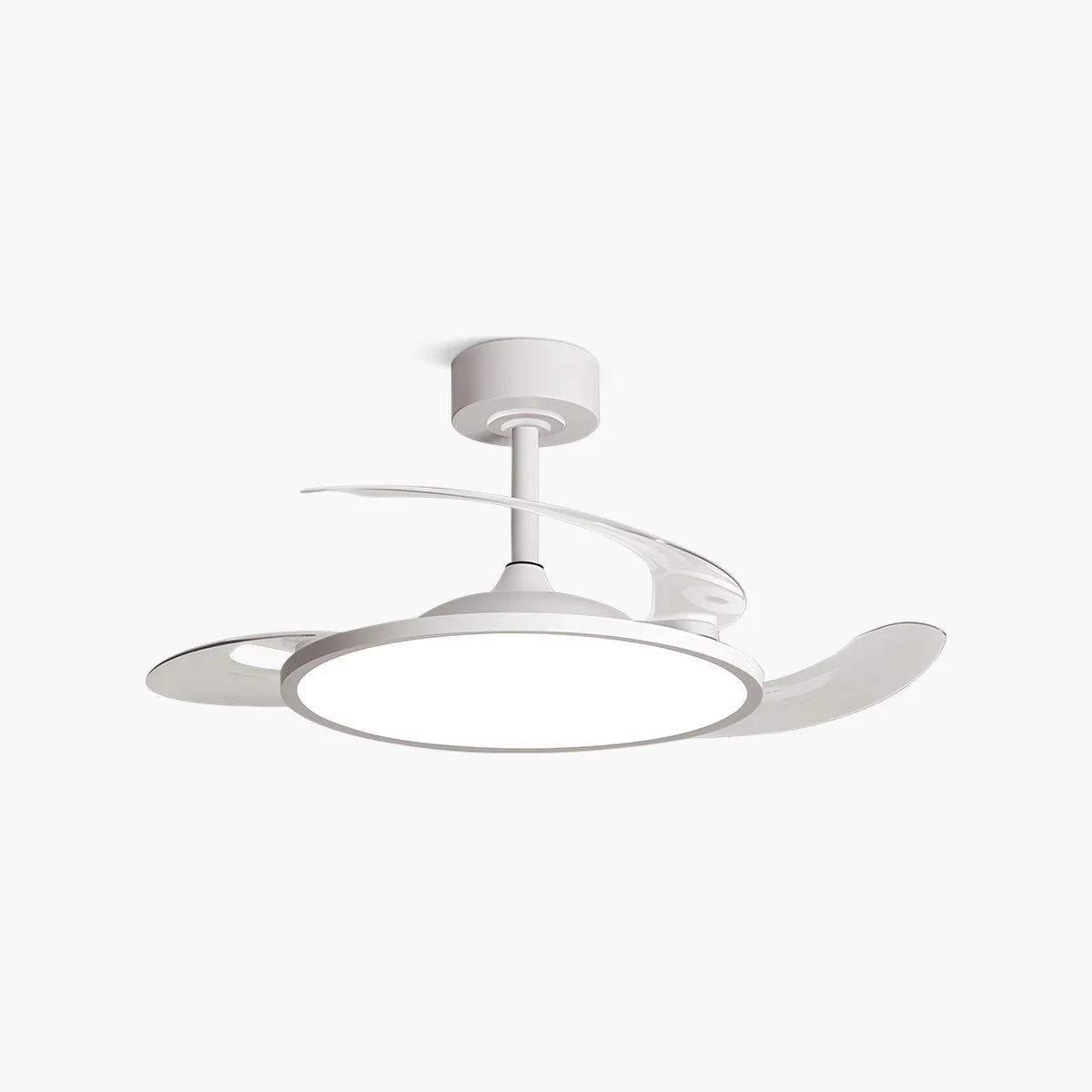 Eloer Silent Remote Control White Ceiling Fan Light