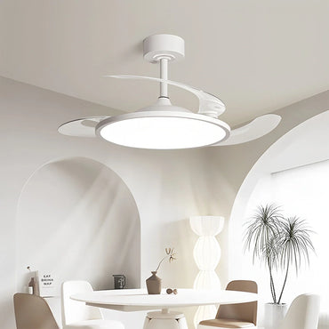 Eloer Silent Remote Control White Ceiling Fan Light
