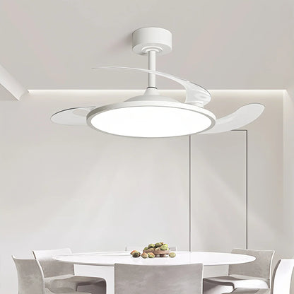 Eloer Silent Remote Control White Ceiling Fan Light