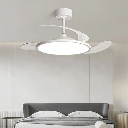 Eloer Silent Remote Control White Ceiling Fan Light