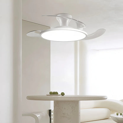 Eloer Silent Remote Control White Ceiling Fan Light