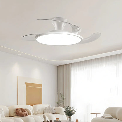 Eloer Silent Remote Control White Ceiling Fan Light