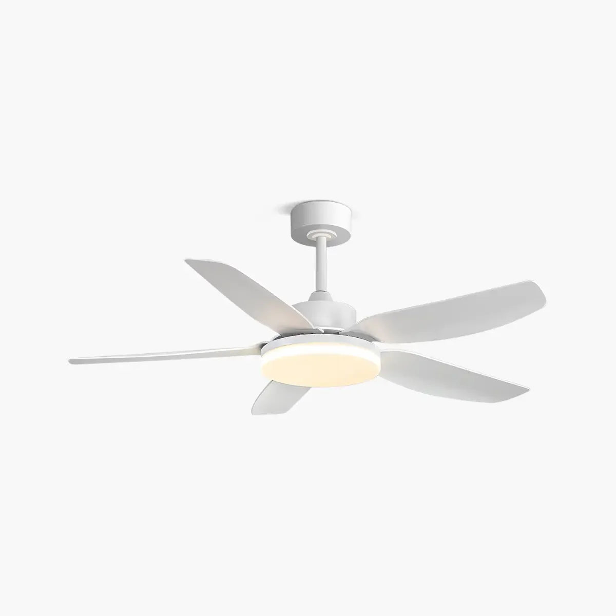Eloer White Remote Control Ceiling Fan Light