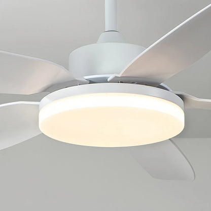 Eloer White Remote Control Ceiling Fan Light