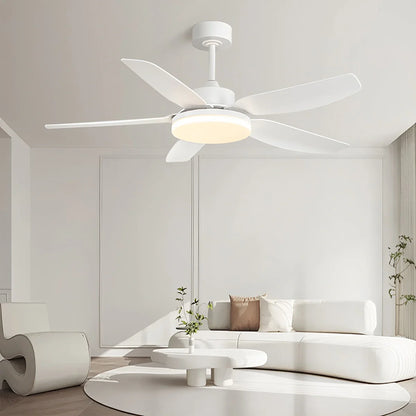 Eloer White Remote Control Ceiling Fan Light