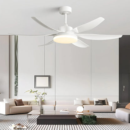 Eloer Nordic Style LED 6-Blade Ceiling Fan with Light