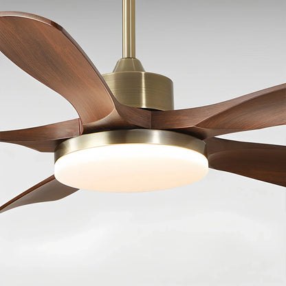 Eloer Modern 5-leaf Remote Control Ceiling Fan Light