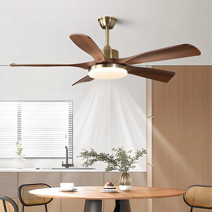 Eloer Modern 5-leaf Remote Control Ceiling Fan Light