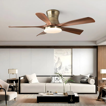 Eloer Modern 5-leaf Remote Control Ceiling Fan Light