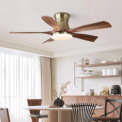 Eloer Modern 5-leaf Remote Control Ceiling Fan Light