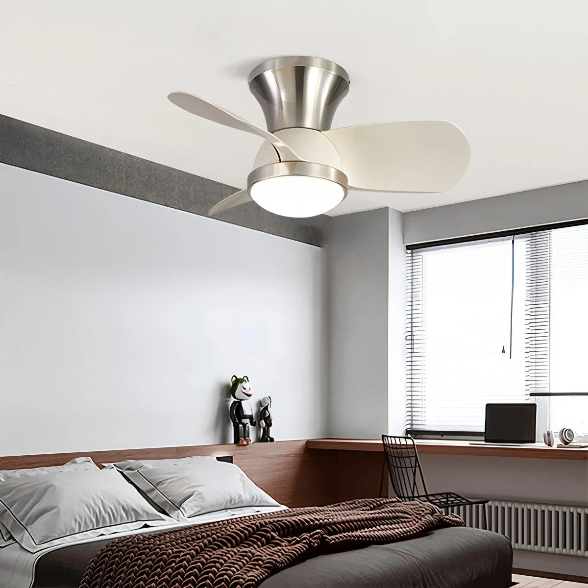 Eloer Simple Ceiling Fan Light for Children's Room