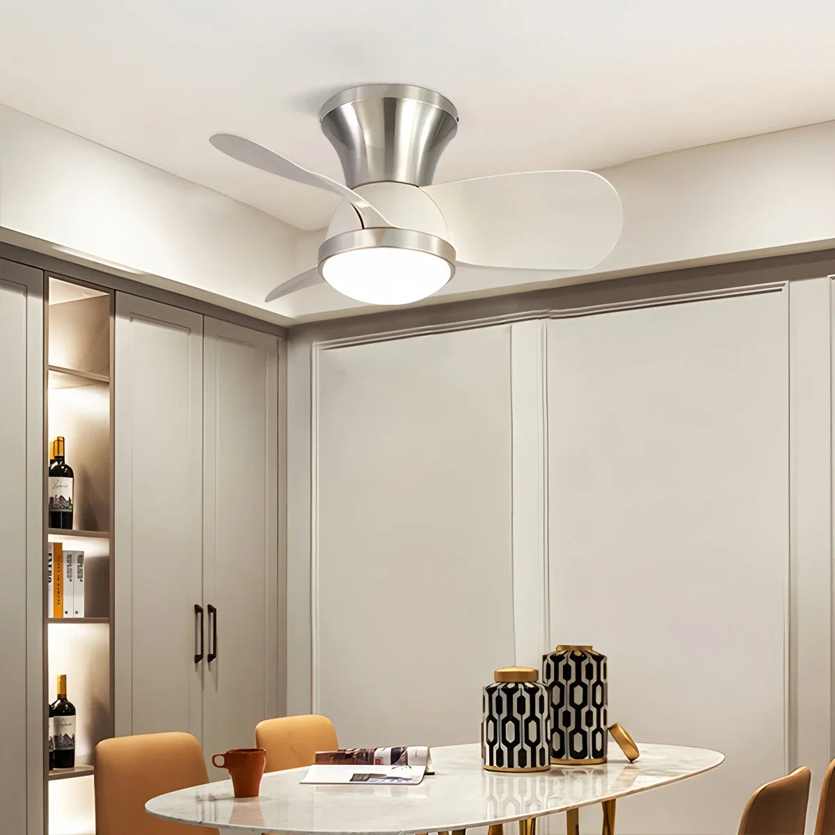 Eloer Simple Ceiling Fan Light for Children's Room