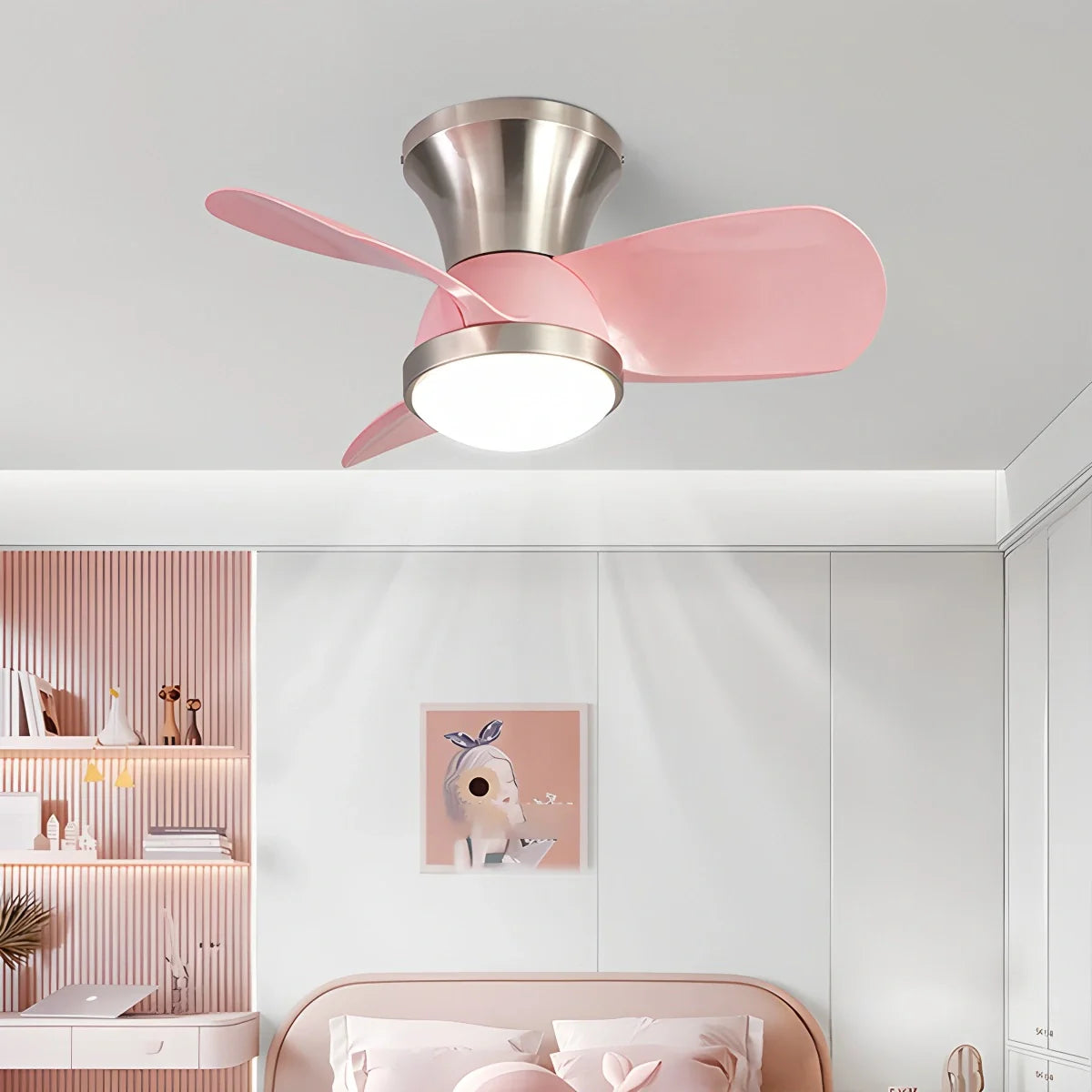 Eloer Simple Ceiling Fan Light for Children's Room
