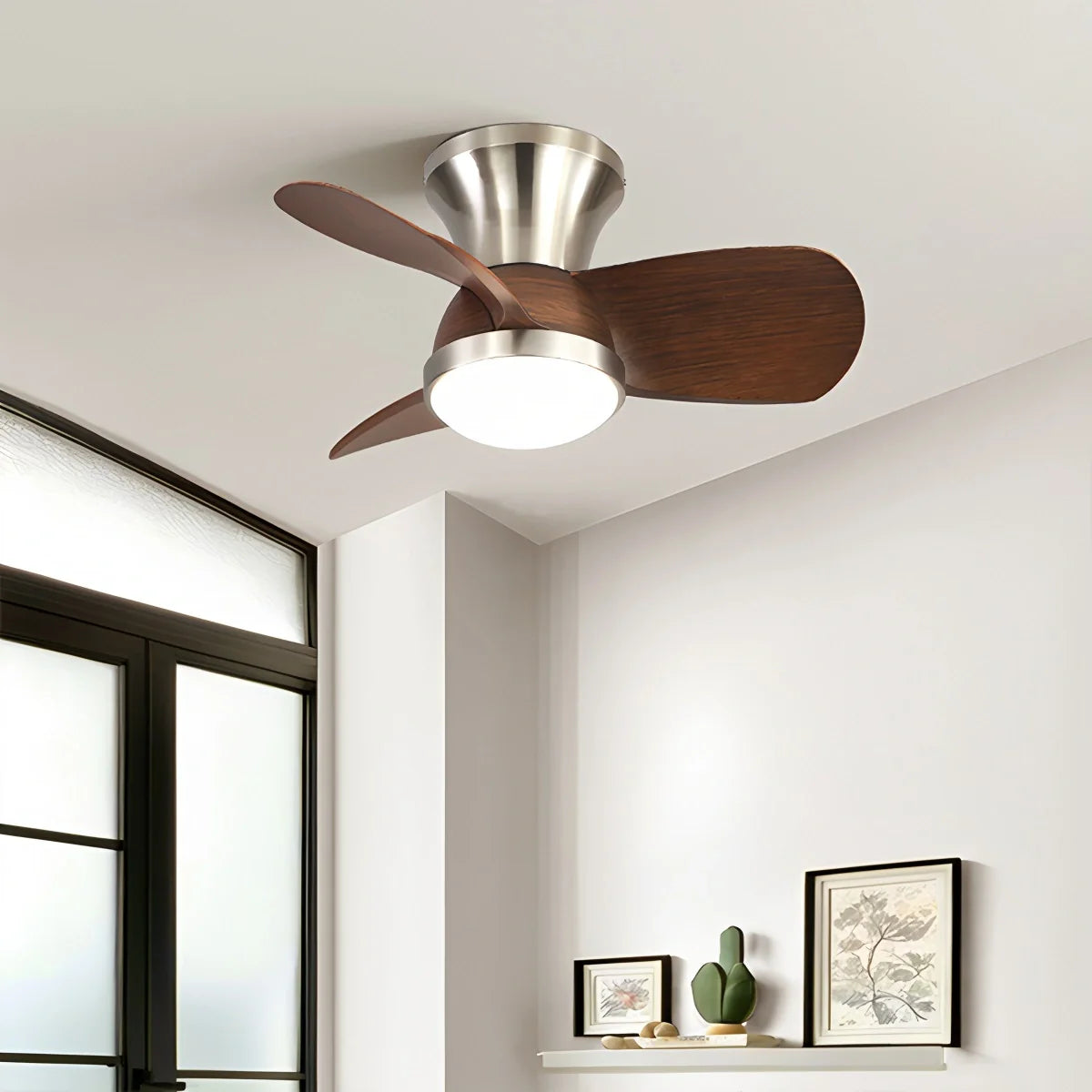 Eloer Simple Ceiling Fan Light for Children's Room