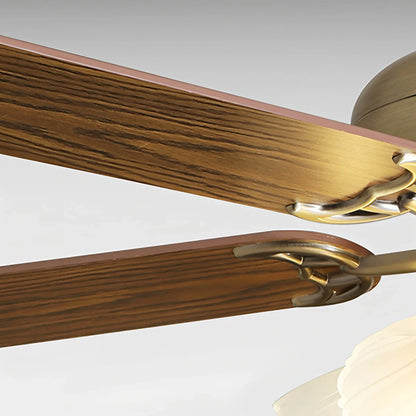 Eloer American Retro Ceiling Fan Light for Dining Room