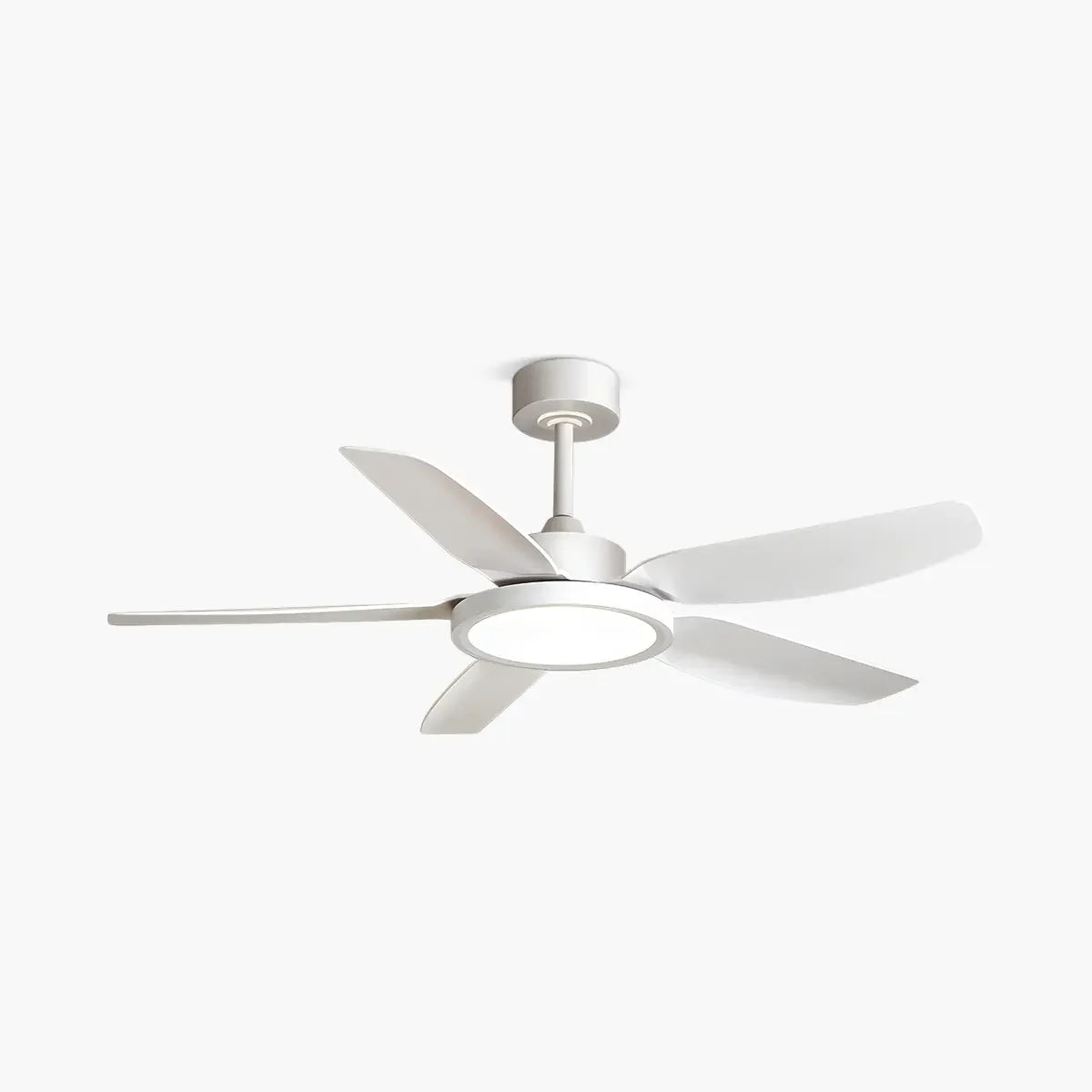 Eloer Modern White Ceiling Fans with Lights and Remote