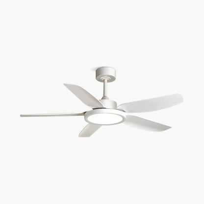 Eloer Modern White Ceiling Fans with Lights and Remote