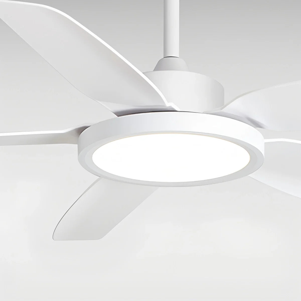 Eloer Modern White Ceiling Fans with Lights and Remote