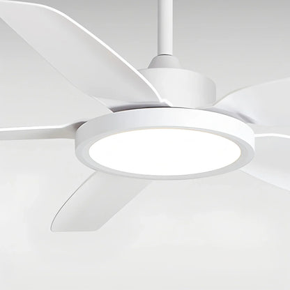 Eloer Modern White Ceiling Fans with Lights and Remote