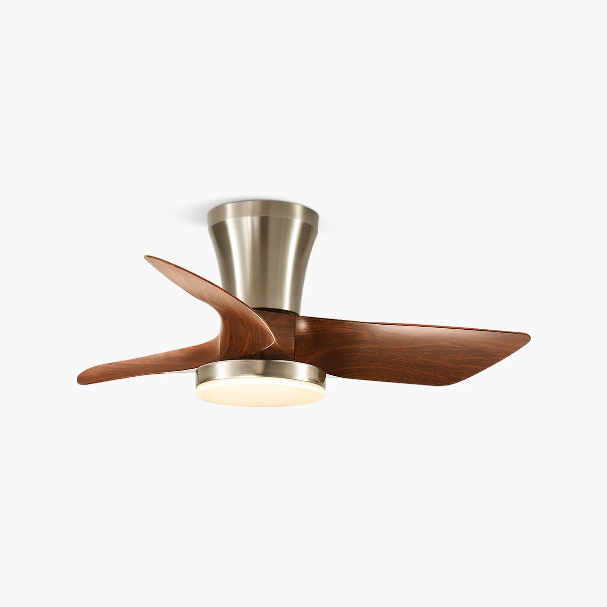 Eloer Nordic LED Ceiling Fan with Light for Living Room
