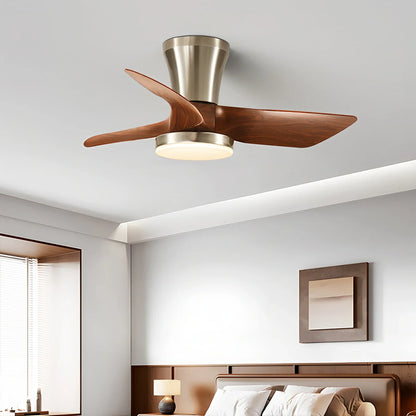Eloer Nordic LED Ceiling Fan with Light for Living Room
