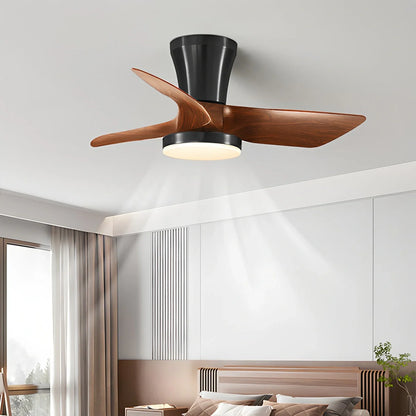 Eloer Nordic LED Ceiling Fan with Light for Living Room