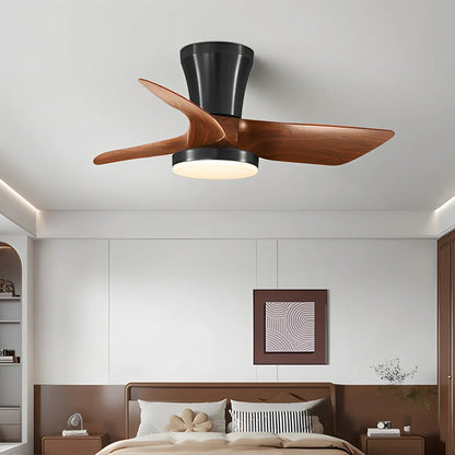Eloer Nordic LED Ceiling Fan with Light for Living Room