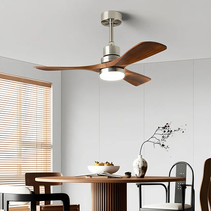 Eloer American Retro 3-Blade Ceiling Fan with Light