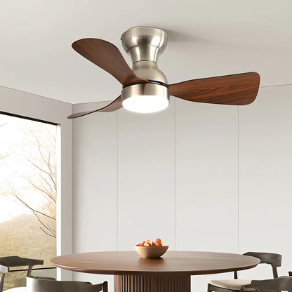 Eloer Small Size Indoor Ceiling Fan Light with Remote