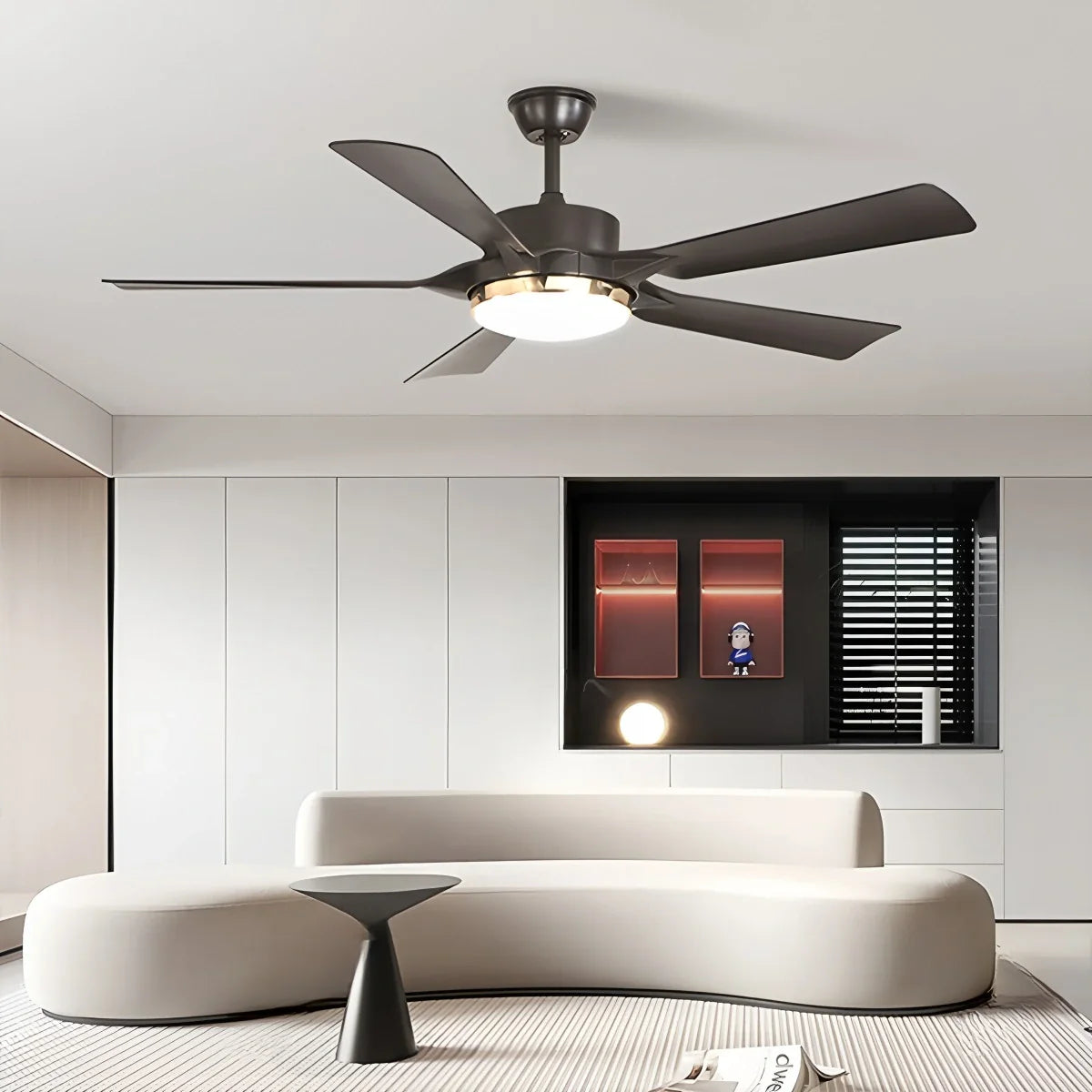 Eloer Dimmable Ceiling Fan with Light & Remote Control