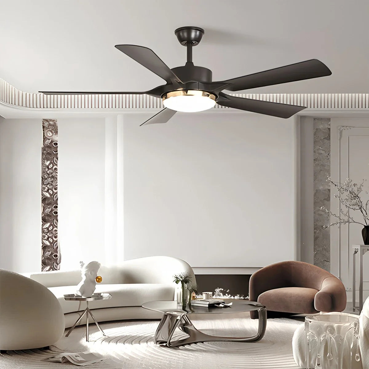 Eloer Dimmable Ceiling Fan with Light & Remote Control