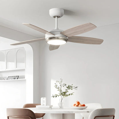 Eloer Retro American Style 5-blade Ceiling Fan Light