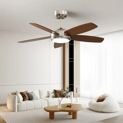 Eloer Retro American Style 5-blade Ceiling Fan Light