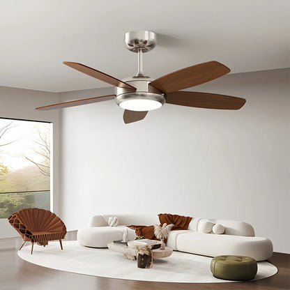 Eloer Retro American Style 5-blade Ceiling Fan Light