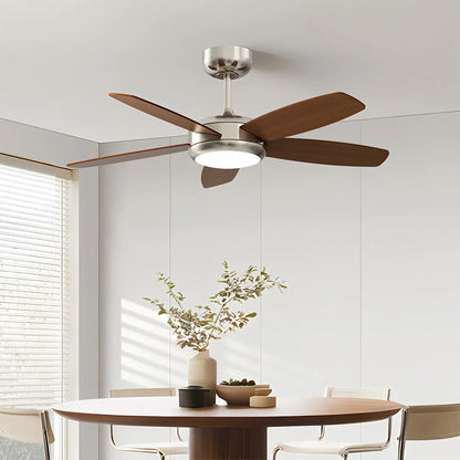 Eloer Retro American Style 5-blade Ceiling Fan Light