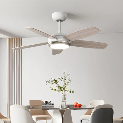 Eloer Retro American Style 5-blade Ceiling Fan Light