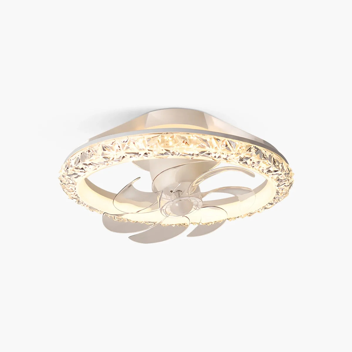 Eloer Creative Circular LED Ceiling Fan Light